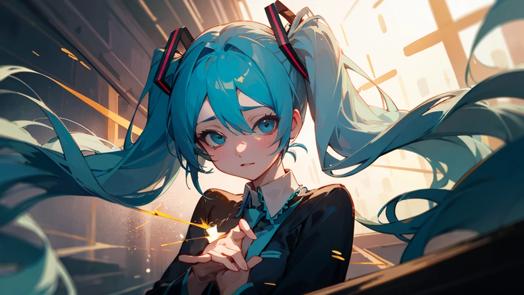masterpiece, Highest quality,One person, hatsune miku,Beacon of the Heart,The light of the heart that guides you even in difficult times, without losing hope