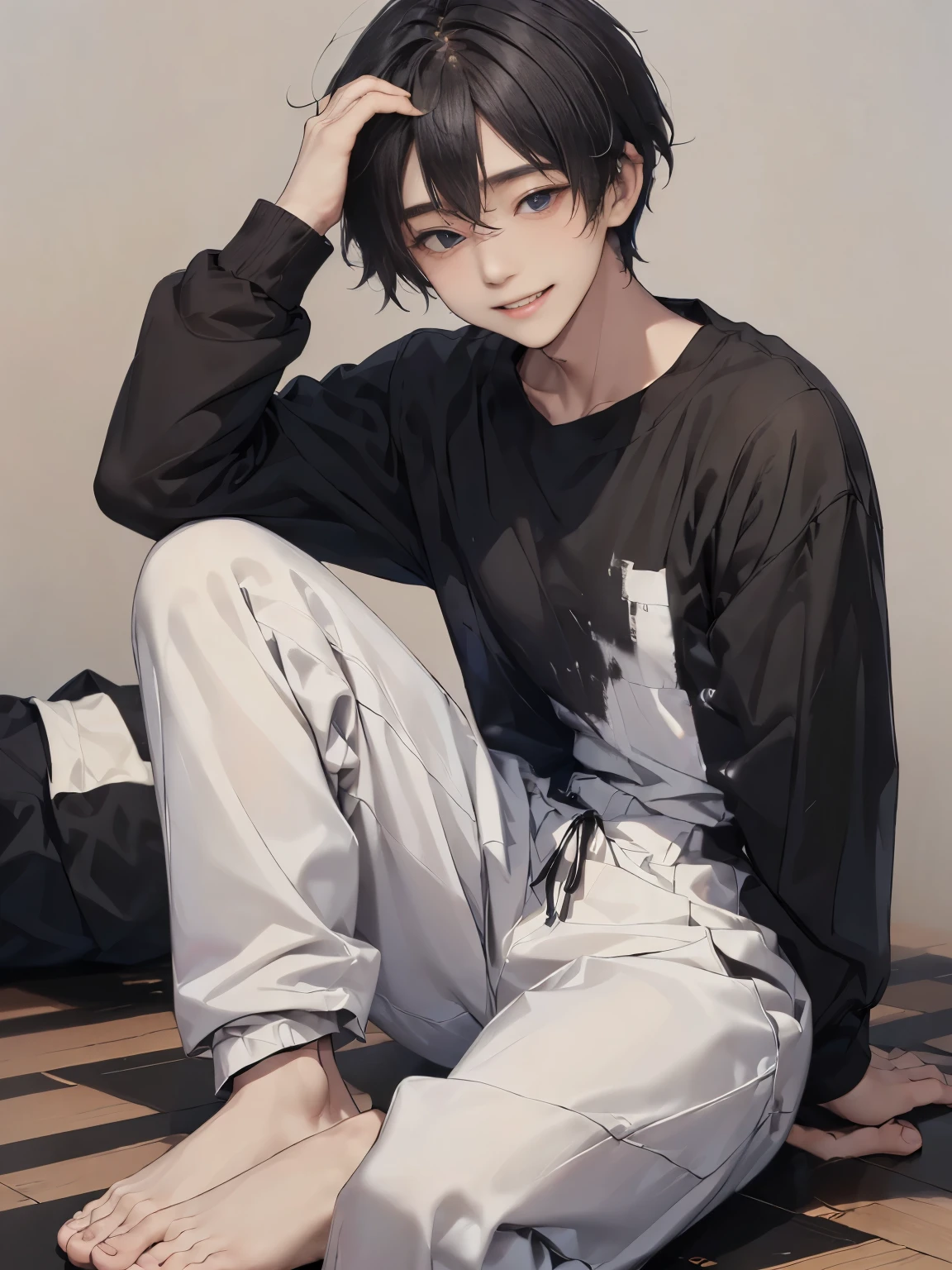 Completely remove all foreign objects and wear black clothing。