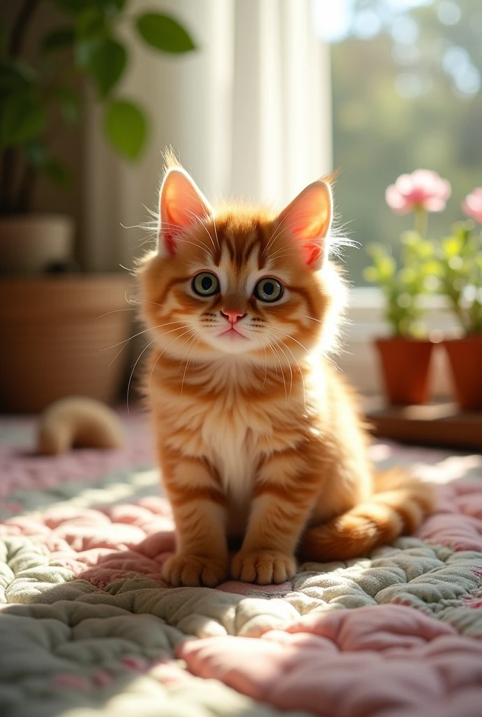 Kitten sitting