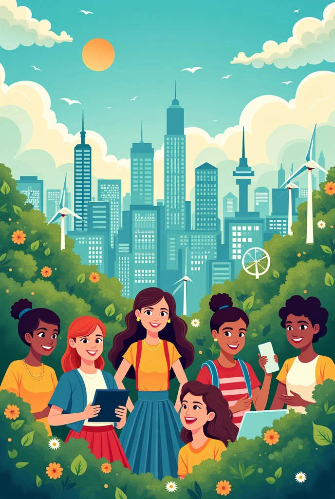 make a poster with a theme:
From Clicks to Progress: Youth Digital Pathways for Sustainable Development