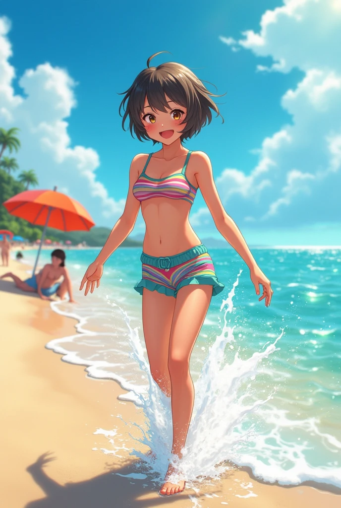 Swimsuit small breasted high school girl