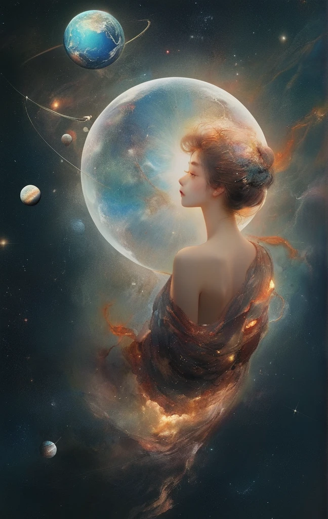 planets are born to fall in love, celestial bodies are all lonely、Seize the dream、Endless、Looking up at the sky with the naked eye、Specially shaped head、Faces of the Planets、erosion、grand fantasy world、