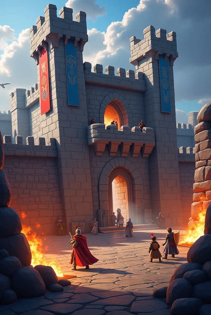 La bastille , la prison mais thème clash royale