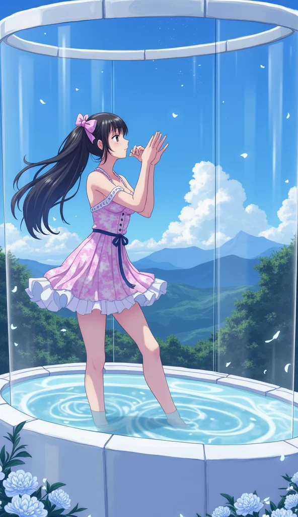 {{{{{3,318 trillion pixels high resolution, vivid filter, nsfw, A girl I thought was still very young showed her panting face and ample breasts so I gave her an aphrodisiac to make her look even sexier and her innocent appearance was tinted with a sexy aura, Realistic scenery and lovely nudity Japanese girl in a romantic Cylindrical crystal sparkling herbarium filled with flower oil, She's panting sleepy and pursing her lips just before accepting a cute kiss, unhooking her bra to reveal her nipples and full tits, thicken the lips look pretty, Her fluffy skin and curvy back, Boobs are fluffy and bouncy, Tits that get rounder bigger}}}}}, {{{{{detail of The panting face of a neat and cheerful girl loved by everyone, Her cute nipples and supple legs and romantic panting Inside a sparkling herbarium in female hormones oil depicted in detail, Trapping her in a cylindrical glittering herbarium and pouring in oils that remake her young and pretty and sexy, sideboob}}}}},{{{{{The hormones in the sparkling herbarium cause the innocent girl to change rapidly tits swelled up to huge gazongas form two beautiful mountains revealing a tight cleavage, It's too cute and innocent to see her go into her own world panting, All the sexiness that's amplified inside her makes her panting, Cuteness preserved forever shining in exchange for life from her, her beautiful slender underbust, slender curvy cute waistline, an lewd fetish for lips and necks and waistlines, her clearer nip line from underbust to hips, gloomy straight long ribbon twintails wig, thick vivid lips}}}}},{{Extremely detailed}},{{{{{heroine girl's Sexually unused body with pure and innocent aura}}}}}