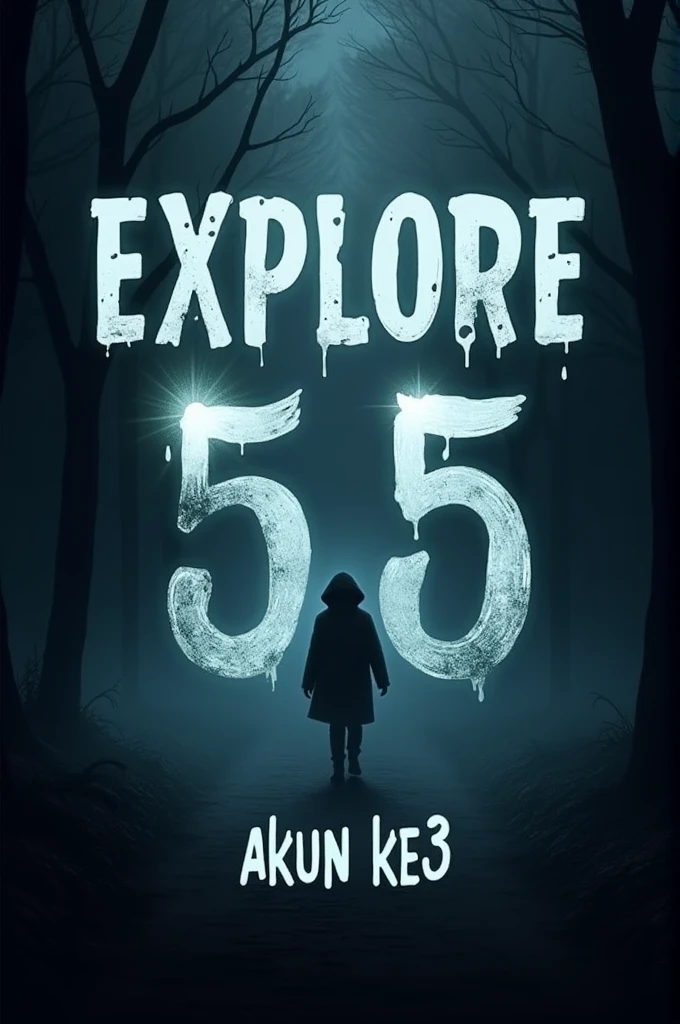 The ghost hunter logo says "Explore 55" and below it says "akun ke3"