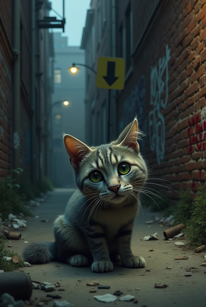 Make a poor cat 
