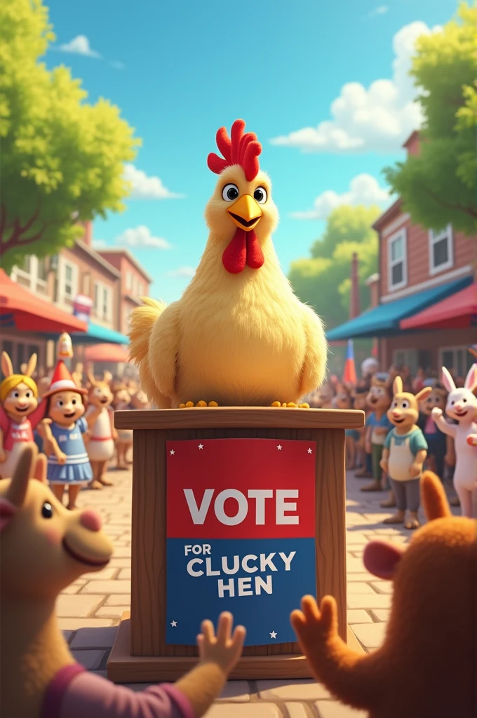 Candidate Hen for Mayor
