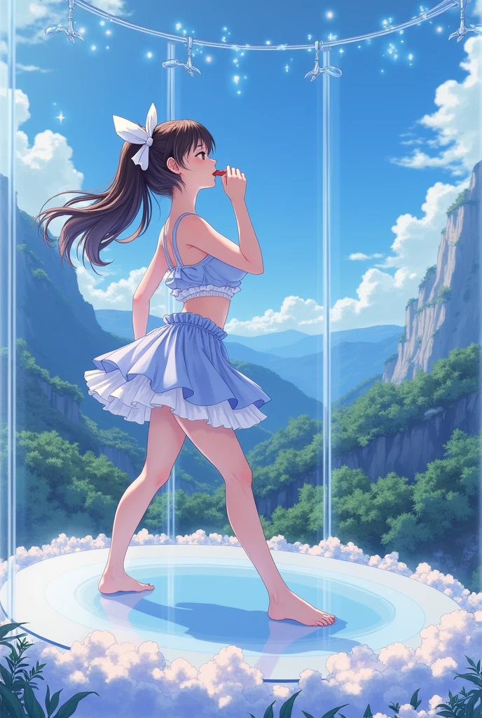 {{{{{3,318 trillion pixels high resolution, vivid filter, nsfw, A girl I thought was still very young showed her panting face and ample breasts so I gave her an aphrodisiac to make her look even sexier and her innocent appearance was tinted with a sexy aura, Realistic scenery and lovely nudity Japanese girl in a romantic Cylindrical crystal sparkling herbarium filled with flower oil, She's panting sleepy and pursing her lips just before accepting a cute kiss, unhooking her bra to reveal her nipples and full tits, thicken the lips look pretty, Her fluffy skin and curvy back, Boobs are fluffy and bouncy, Tits that get rounder bigger}}}}}, {{{{{detail of The panting face of a neat and cheerful girl loved by everyone, Her cute supple legs and romantic panting Inside a sparkling herbarium in female hormones oil depicted in detail, in detail her cute bra hook, Trapping her in a cylindrical glittering herbarium and pouring in oils that remake her young and pretty and sexy, sideboob}}}}},{{{{{The hormones in the sparkling herbarium cause the innocent girl to change rapidly tits swelled up to huge gazongas form two beautiful mountains revealing a tight cleavage, It's too cute and innocent to see her go into her own world panting, All the sexiness that's amplified inside her makes her panting, Cuteness preserved forever shining in exchange for life from her, her beautiful slender underbust, slender curvy cute waistline, an lewd fetish for lips and necks and waistlines, her clearer nip line from underbust to hips, gloomy straight long ribbon twintails wig, thick vivid lips}}}}},{{Extremely detailed}},{{{{{heroine girl's Sexually unused body with pure and innocent aura}}}}}