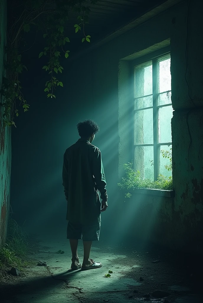 There was an old, deserted house in a corner of the village. People used to say that ghosts reside there. One night, a young man named Ramesh was passing by that house. Suddenly, he saw a shadow moving in the window of the house. At first he thought that his eyes were deceiving him, but then he clearly saw that the shadow was moving towards him like a human being.
