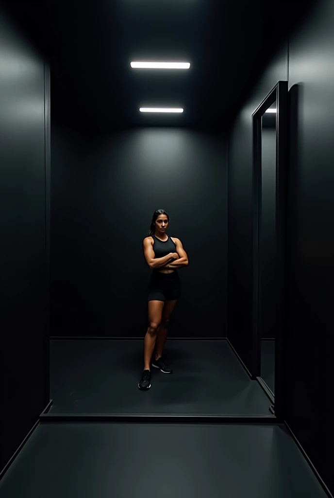 Dark background for gym mirror selfie(background only)