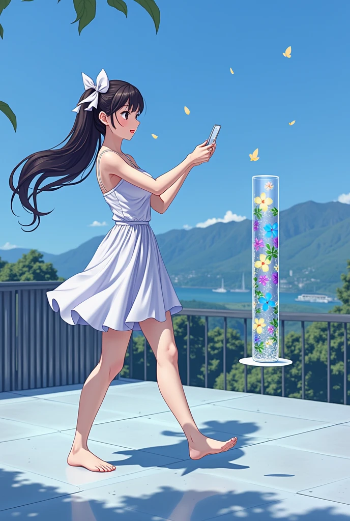 {{{{{3,318 trillion pixels high resolution, vivid filter, nsfw, A girl I thought was still very young showed her panting face and ample breasts so I gave her an aphrodisiac to make her look even sexier and her innocent appearance was tinted with a sexy aura, Realistic scenery and lovely nudity Japanese girl in a romantic Cylindrical crystal sparkling herbarium filled with flower oil, She's panting sleepy and pursing her lips just before accepting a cute kiss, unhooking her bra to reveal her nipples and full tits, thicken the lips look pretty, Her fluffy skin and curvy back, Boobs are fluffy and bouncy, Tits that get rounder bigger}}}}}, {{{{{detail of The panting face of a neat and cheerful girl loved by everyone, Her cute supple legs and romantic panting Inside a sparkling herbarium in female hormones oil depicted in detail, in detail her cute bra hook, Trapping her in a cylindrical glittering herbarium and pouring in oils that remake her young and pretty and sexy, The bulge in the side of the breast is too cute, sideboob}}}}},{{{{{The hormones in the sparkling herbarium cause the innocent girl to change rapidly tits swelled up to huge gazongas form two beautiful mountains revealing a tight cleavage, It's too cute and innocent to see her go into her own world panting, All the sexiness that's amplified inside her makes her panting, Cuteness preserved forever shining in exchange for life from her, her beautiful slender underbust, slender curvy cute waistline, an lewd fetish for lips and necks and waistlines, her clearer nip line from underbust to hips, gloomy straight long ribbon twintails wig, thick vivid lips}}}}},{{Extremely detailed}},{{{{{heroine girl's Sexually unused body with pure and innocent aura}}}}}