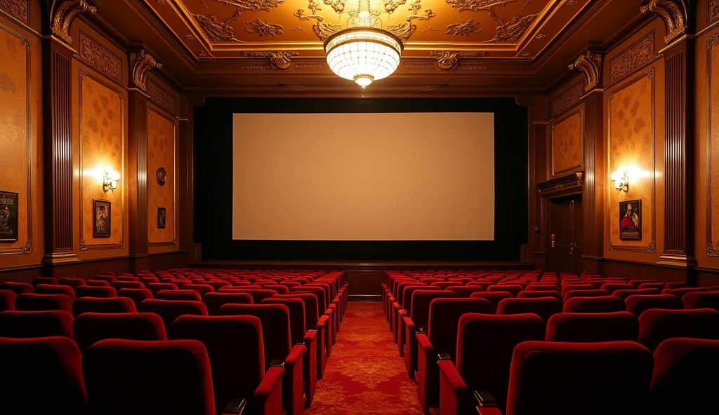 Old cinema、The screen is in the middle、Showa