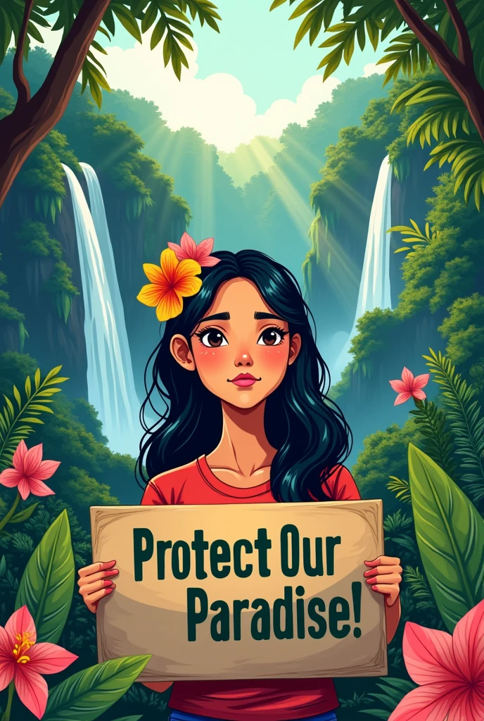 Poster to save Philippines environment 
