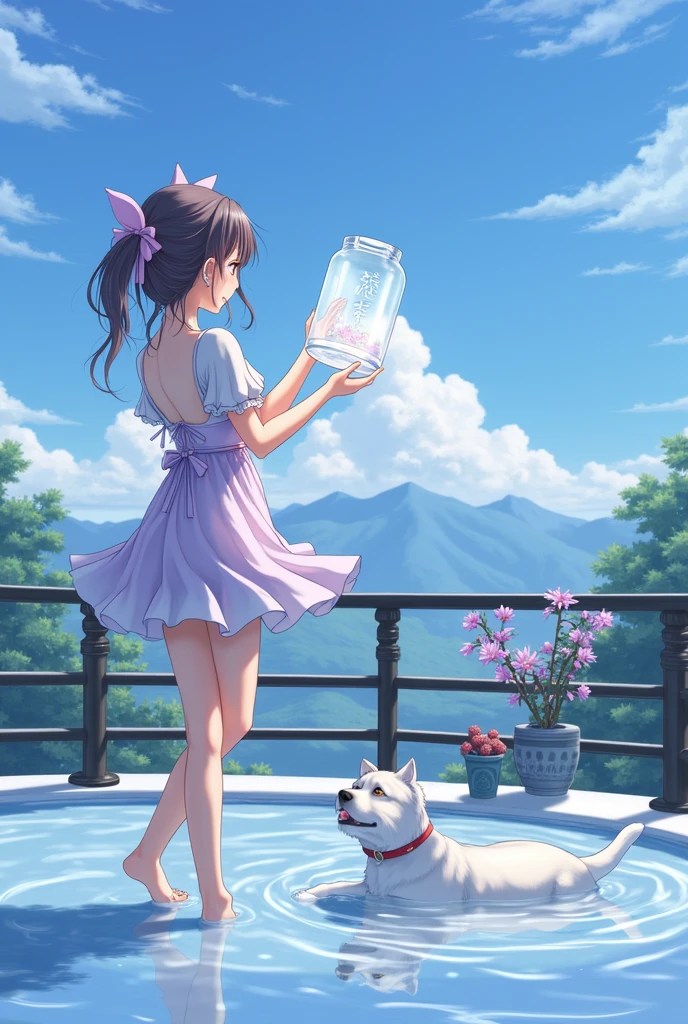 {{{{{3,318 trillion pixels high resolution, vivid filter, nsfw, A girl I thought was still very young showed her panting face and ample breasts so I gave her an aphrodisiac to make her look even sexier and her innocent appearance was tinted with a sexy aura, Realistic scenery and lovely nudity Japanese girl in a romantic Cylindrical crystal sparkling herbarium filled with flower oil, She's drastically panting, unhooking her bra to reveal her nipples and full tits, thicken the lips look pretty, Her fluffy skin and curvy back, Boobs are fluffy and bouncy, Tits that get rounder bigger}}}}}, {{{{{detail of The panting face of a neat and cheerful girl loved by everyone, Her cute supple legs and romantic panting Inside a sparkling herbarium in female hormones oil depicted in detail, in detail her cute bra hook, Trapping her in a cylindrical glittering herbarium and pouring in oils that remake her young and pretty and sexy, The young girl turns sexy as she kneels and moans and turns into the female hormones that run through her body, The bulge in the side of the breast is too cute, sideboob}}}}},{{{{{The hormones in the sparkling herbarium cause the innocent girl to change rapidly tits swelled up to huge gazongas form two beautiful mountains revealing a tight cleavage, It's too cute and innocent to see her go into her own world panting, All the sexiness that's amplified inside her makes her panting, Cuteness preserved forever shining in exchange for life from her, her beautiful slender underbust, slender curvy cute waistline, an lewd fetish for lips and necks and waistlines, her clearer nip line from underbust to hips, gloomy straight long ribbon twintails wig, thick vivid lips}}}}},{{Extremely detailed}},{{{{{heroine girl's Sexually unused body with pure and innocent aura}}}}}