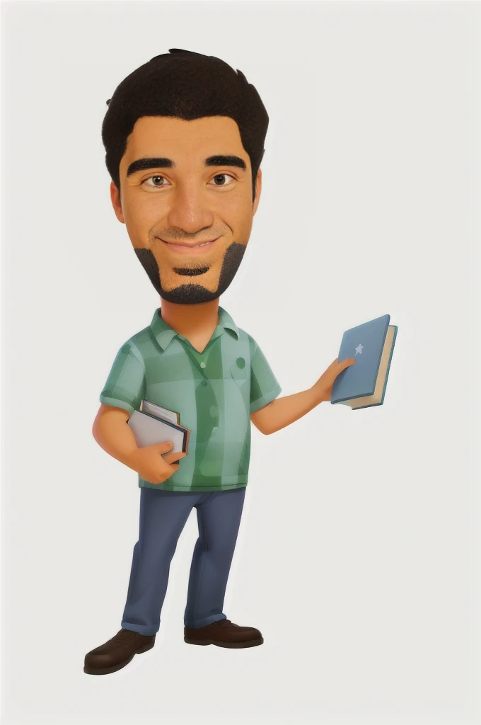 cartoon man holding a book and a book in his hand, professional illustration, proffesional illustration, he is holding a large book, cartoon style illustration, full color digital illustration, digital illustration, stylized digital illustration, caricature illustration, cartoon portrait, colored illustration, in cartoon style, cartoon image, caricature style, official illustration, cartoon illustration, digital art cartoon, 8k