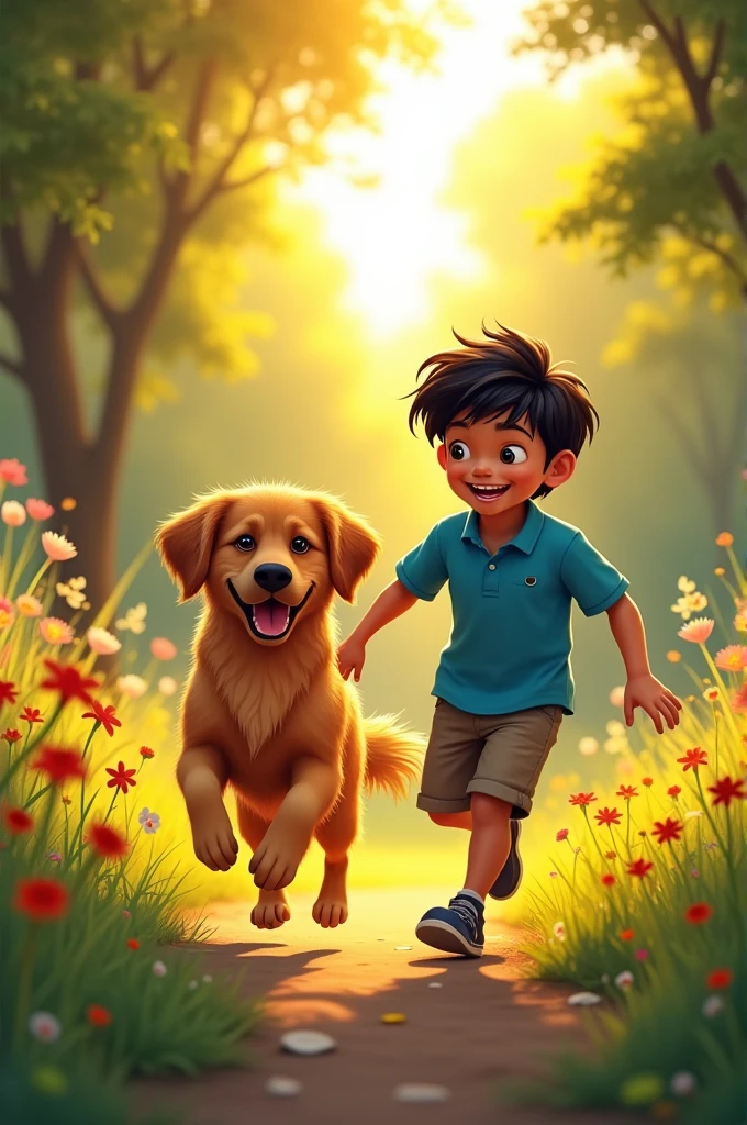 Once Rahul recovers, he joyfully plays with Tony again. Their happiness and the depth of their friendship are evident. Tony's eyes show trust, and Rahul's eyes reflect deep love for his true friend.3rdAnimastion