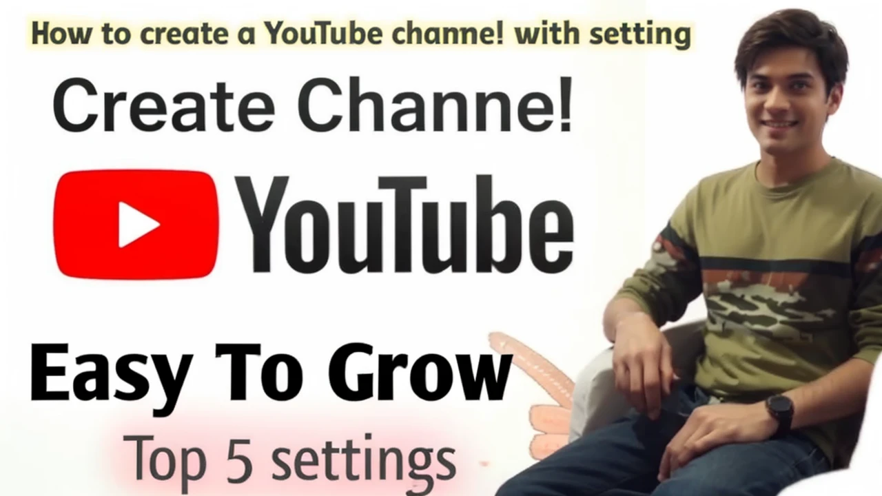 how to create a YouTube channel with setting 