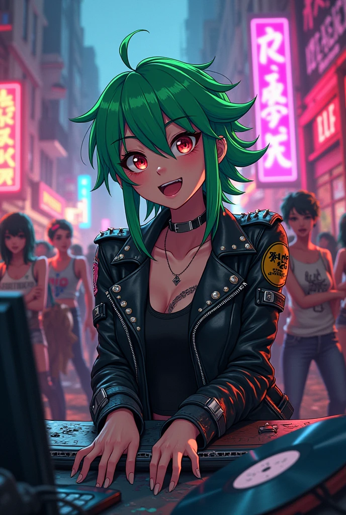 Anime, Punk Rock, Green Hair, YouTuber