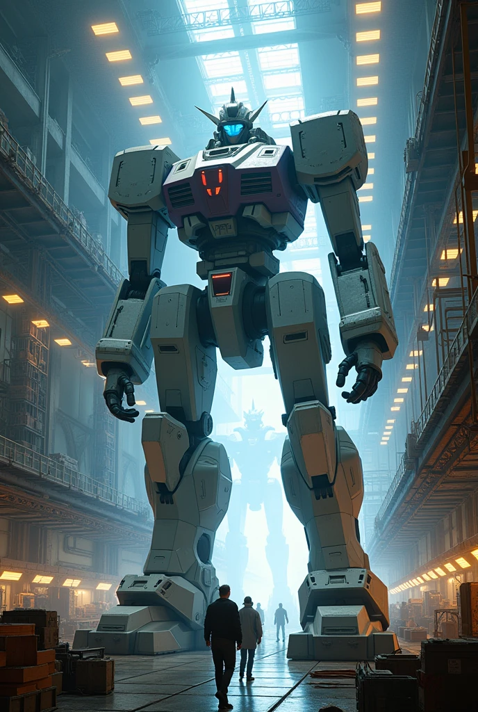 Giant robot hangar