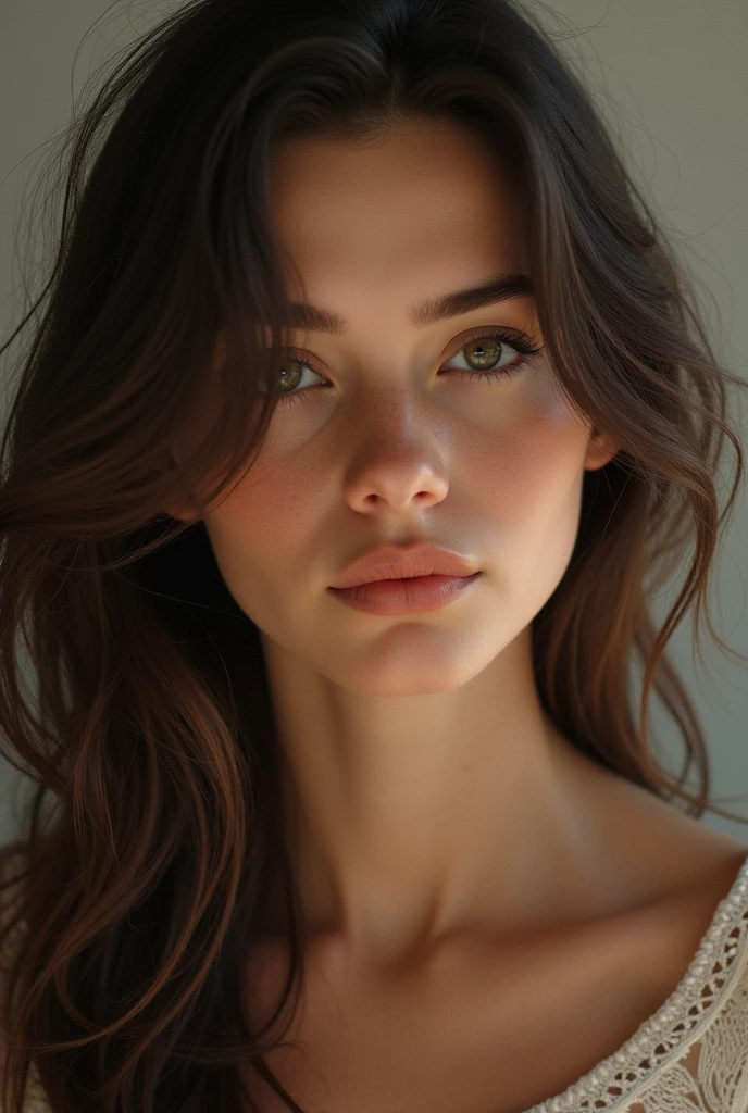 Can you show me a image of a 13 years old beautiful and realistic woman?