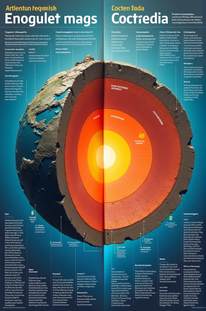 create a poster that shows the difference between oceanic and continental lithosphere make it informational 