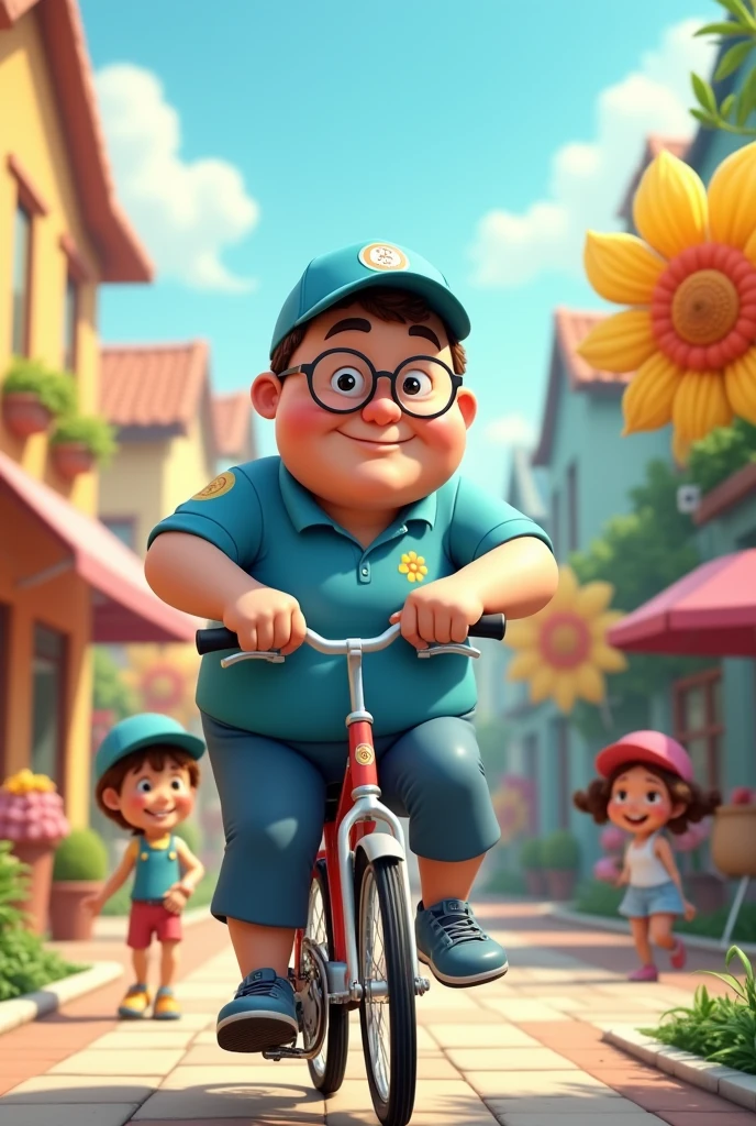 Pixar-style delivery guy