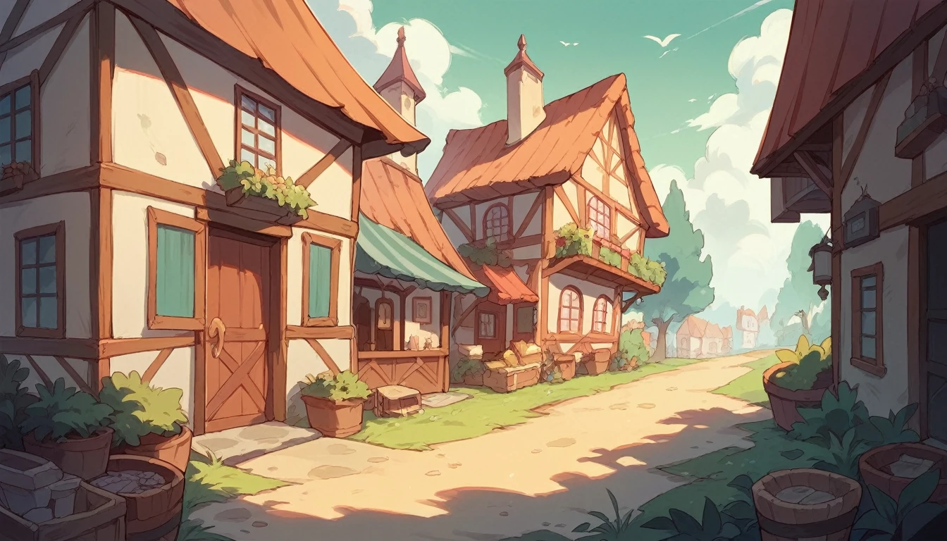 An image of a small town in the countryside 