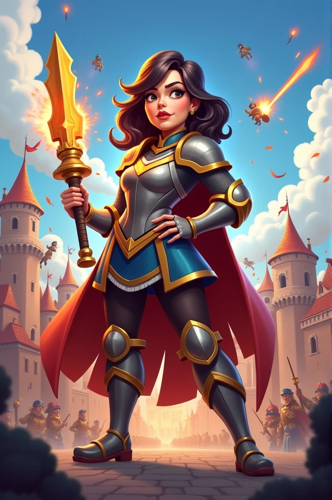 Olympe dans les amants de la bastille mais dans la style de clash royale