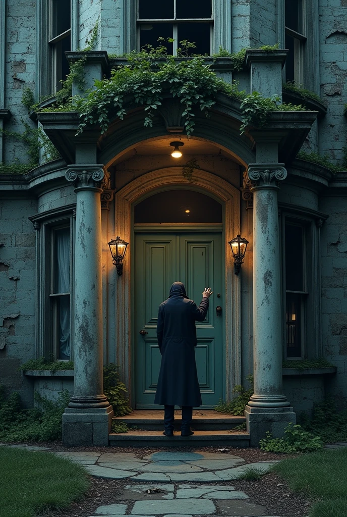 Knock knock on the door of the abandoned mansion