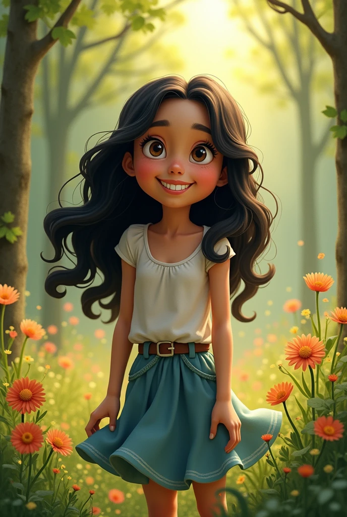 Make Mary toothless with black wavy hair, SIXTEEN YEARS