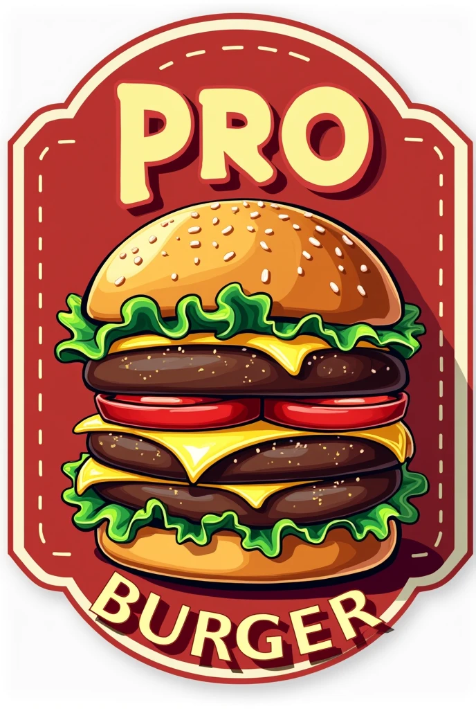 Create a logo for a burger joint called pro burger