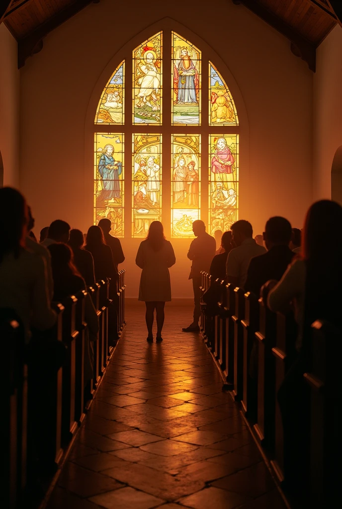 Invitation to a Virgília at the Adventist Church of Nova Palma, na rua santo Antônio, as 21hrs.