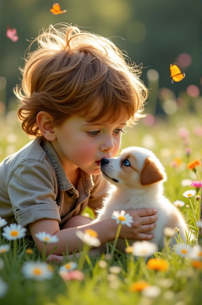kissing boy