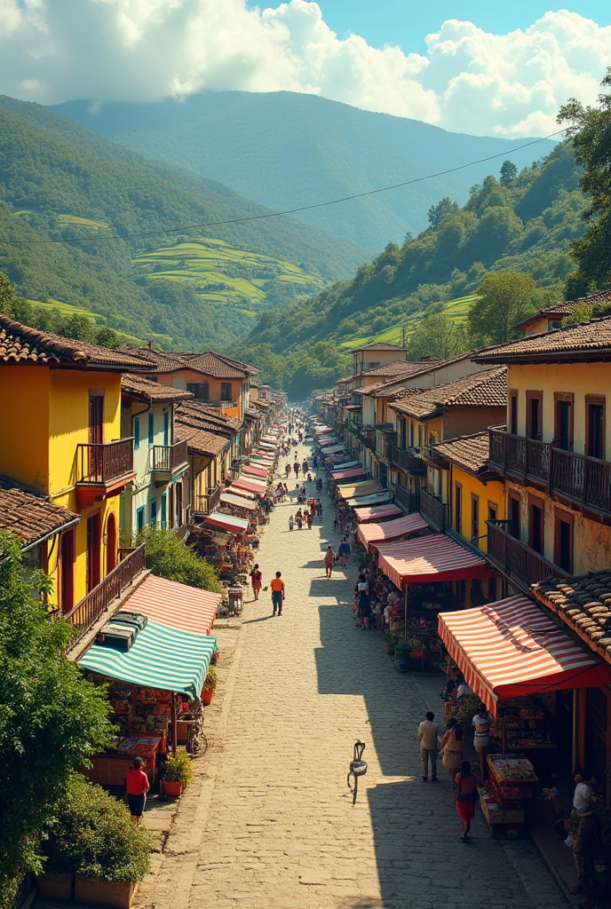 please create this for me, I'll give you the concept: Mandibulópolis is a medium-sized city of 180.000 inhabitants located in a mountainous region. The local economy is based on small industries, commerce and family farming. The city is divided into three main regions. downtown, periphery, and Rural communities. I want it well done and that you can see where each part is divided EX: WHERE is the downtown, periphery e comunidades rurais