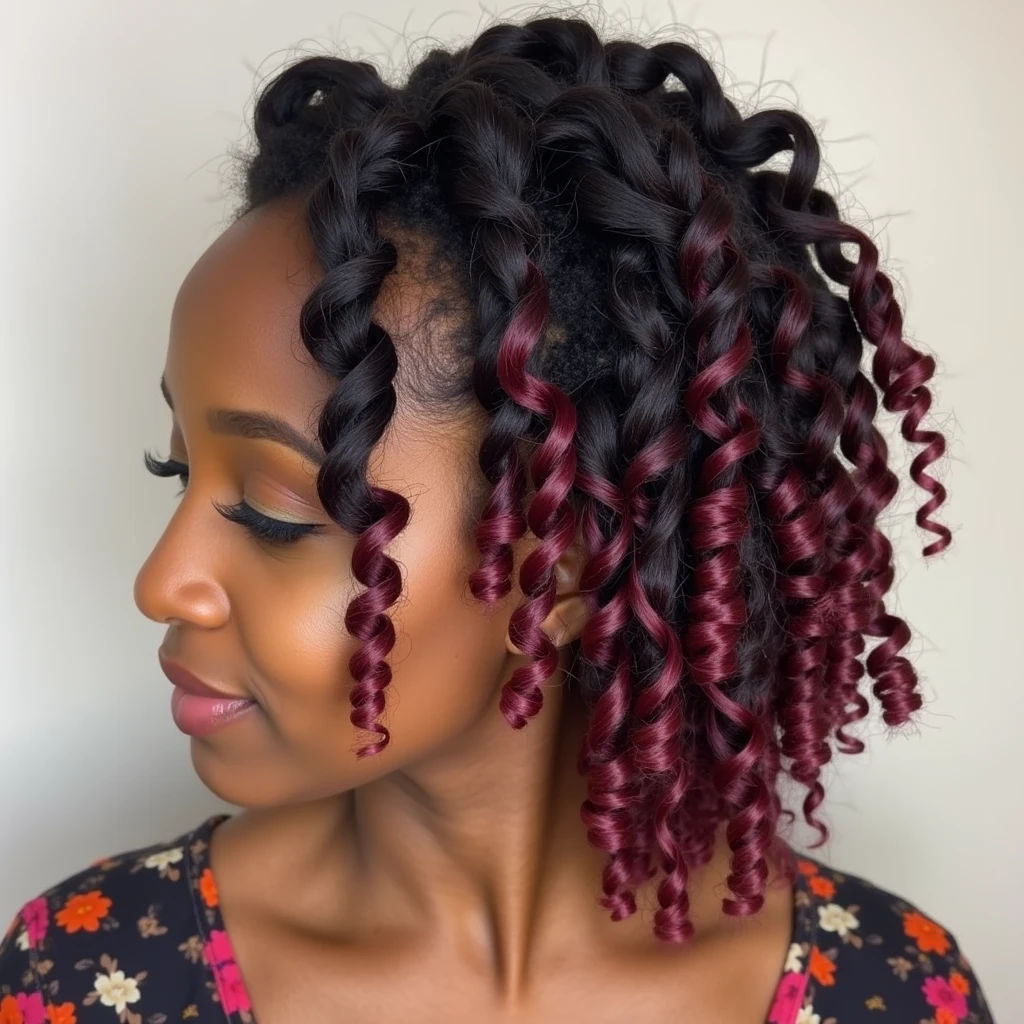 Twist spiral　hair
