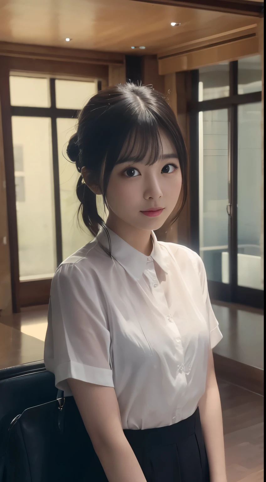 (Raw photo, highest quality), (8K, highest quality, masterpiece: 1.2), Super detailed, super resolution, beautiful girl, doctor, Pov