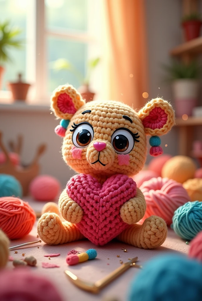 Create an Instagram profile picture with the name Crochetinho
