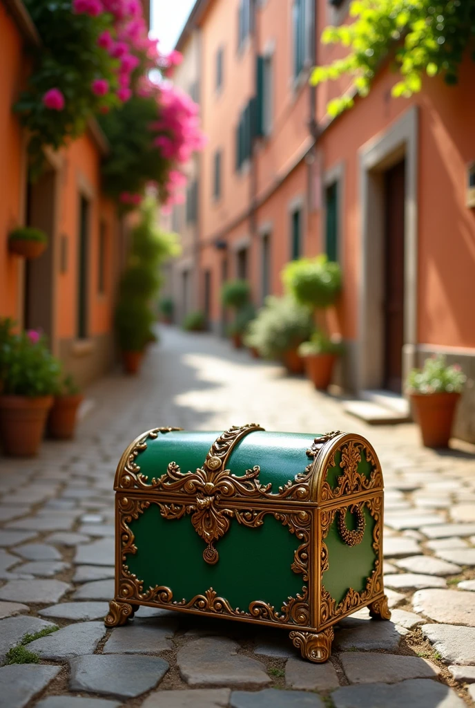 GREEN CLOSED CHEST
BACKGROUND Italy
