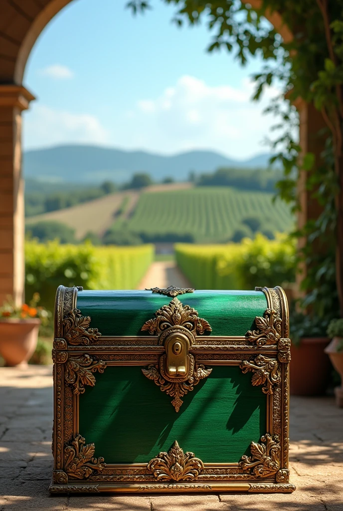 GREEN CLOSED CHEST
BACKGROUND Italy