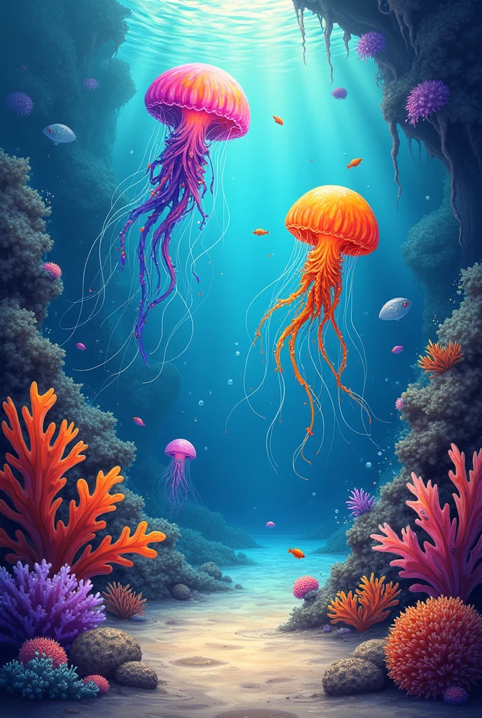 Abstract expressionism under the sea
