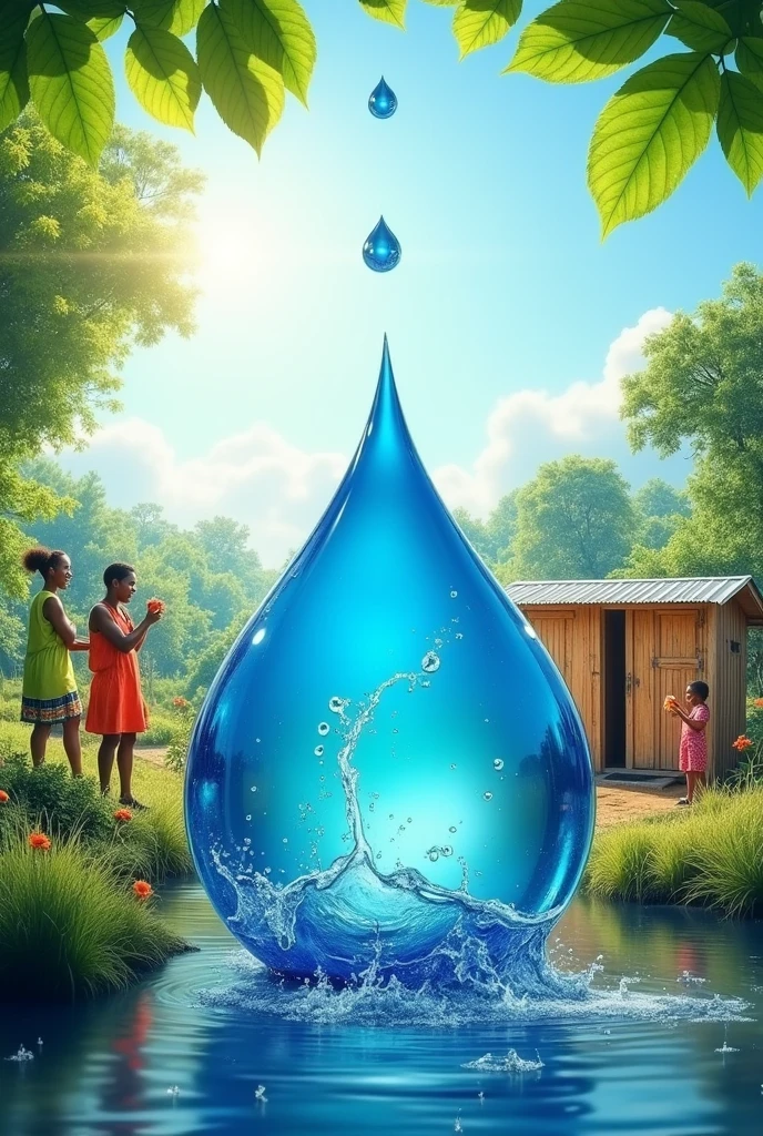 Poster about CLEAN WATER AND SANITATION