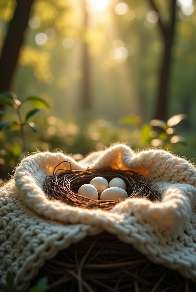 Blanket over nest