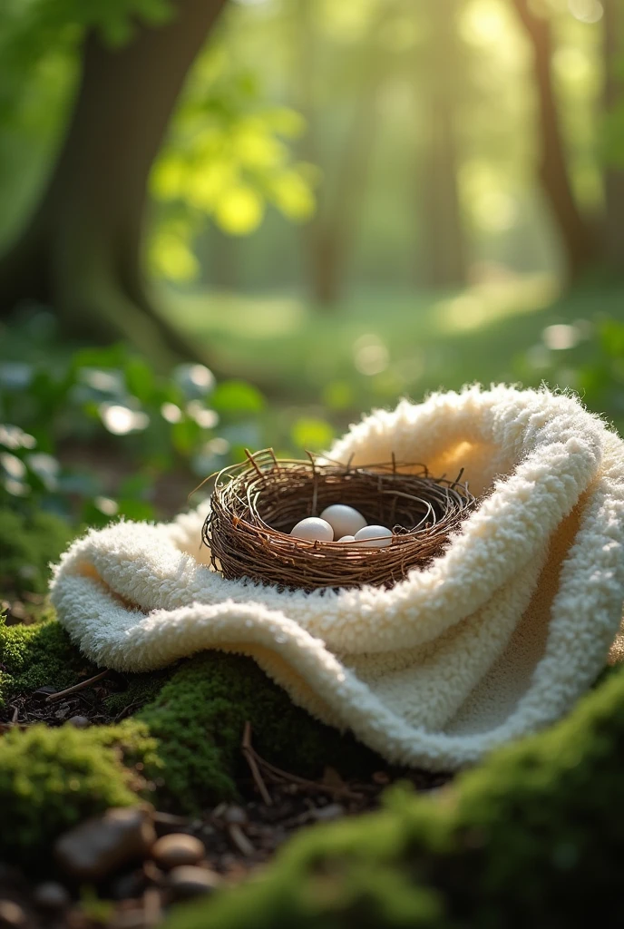 Blanket over nest