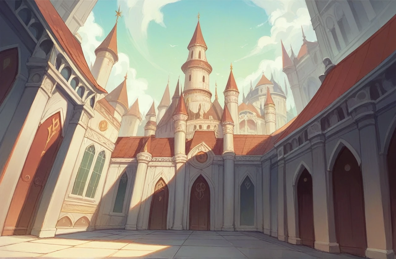 make me a picture of King Nebuchadnezzar the second standing in his palace looking at the city