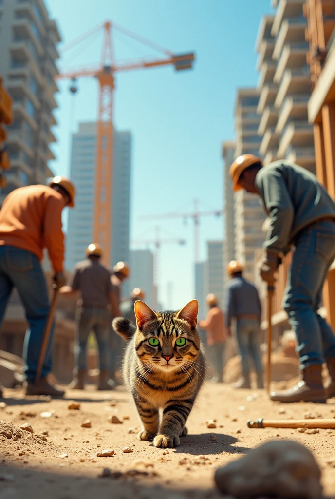 construction area working on cat labour