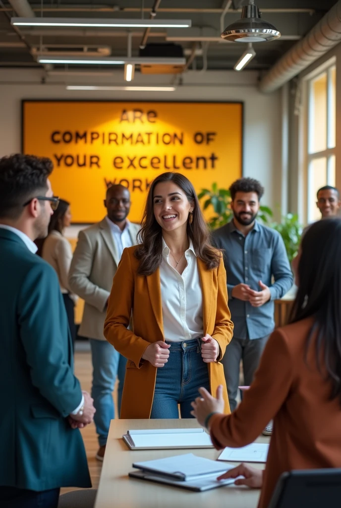 MAKE A PICTURE WITH THE PHRASE: Compliments are confirmation of your excellent work!