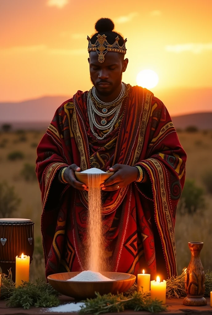A Africa  king 
Performing a ritual with salt to attract goodness and positivity into your life can be a powerful practice. Here’s a 10-step ritual that you can perform: