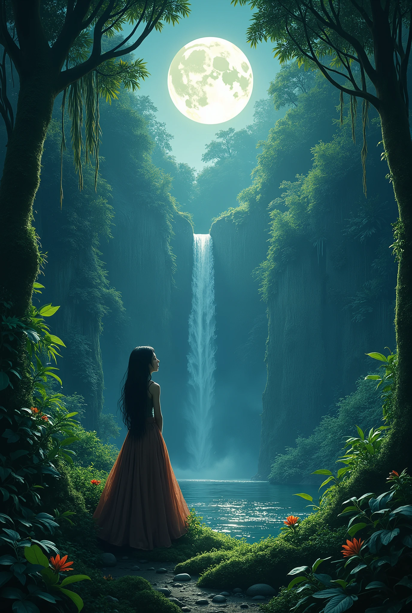 In the heart of the lush Philippine jungle, the enchanting enkanto, Avelora, wept beneath the moonlight. Her greatest desire was to restore the faded magic of the ancient trees, whose vibrant life once nurtured her world. Avelora’s sorrowful song drifted through the forest, a plea for the return of the golden age when her kin danced among the stars. One night, a daring traveler stumbled upon her, and his pure heart was touched by her plight. With his help, Avelora gathered forgotten enchantments and rekindled the forest’s magic, turning the once-dying trees into a symphony of color and life. In gratitude, the enkanto blessed the traveler with a gift of eternal wisdom and a heart that would forever cherish the beauty of nature.
