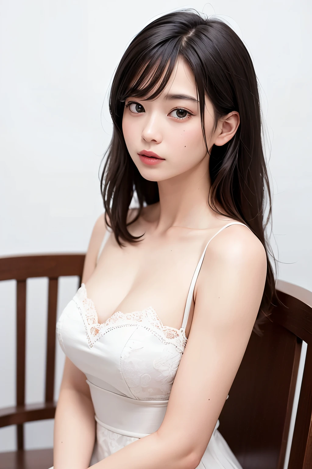 (masterpiece, Highest quality),one person's, alone, hyper Realistic, Realistic,Realistic, Looking at the audience, Light brown eyes:1.4,Brunette Short Bob Hair with highly detailed shiny hair, Brightly colored winter clothes, Lepangas:1.4), Plein Air, Mouth closed, Upper Body、big chest eye、eyelash、{Huge|big|非常にbig|Mega} chest:2, chestの谷間:2、{Huge|big|expensive|Mega} chest:2, chestの谷間:2、The large windows overlook the strait valley...、(((big chest eye、Short Bob Hair、Glowing Skin、Shiny Hair、Student Highlights、Gazing at the audience、She is very beautiful and cute、Listen carefully、Long neck、smile、Close your mouth and smile、bangsと美しい歯、bangs、Perfect Anatomy)))、Ideal body type、(Snowy tree-lined road in winter in Norway, Out of focus background)、美しいLong neck:1.4、Very attractive, 美しくてかわいいVery attractive女性、