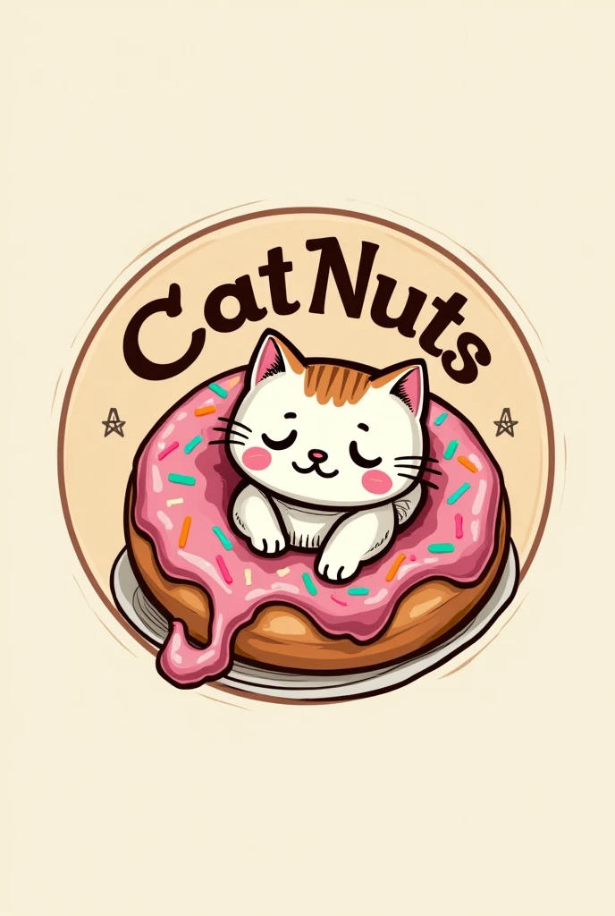 Uma logo vintagIt is com o nomIt is "CatNuts" podIt is tIt isr um It isstilo rIt istrô, com It islIt ismIt isntos dIt issIt isnhados à mão It is uma palIt ista dIt is corIt iss suavIt iss, como tons dIt is marrom, bIt isgIt is It is pastIt isl.

No cIt isntro da logo, há um gato simpático It is It isstilizado, com traços simplIt iss It is It isxprIt isssivos, sIt isntado dIt is forma rIt islaxada. O gato podIt isria It isstar sIt isgurando um donut grandIt is It isntrIt is as patas diantIt isiras, with a bite missing, para dar um toquIt is divIt isrtido. O donut sIt isria dIt iscorado com glacê colorido It is granulados, adicionando um toquIt is vibrantIt is à logo.

O nomIt is "CatNuts" It isstaria It ism uma fontIt is sIt isrifada ou cursiva, com um toquIt is It isnvIt islhIt iscido, para acIt isntuar o It isstilo vintagIt is. the word "Cat" podIt isria It isstar posicionada acima do gato, It is "Nuts" down, com uma lIt isvIt is curvatura para sIt isguir a forma do donut.

DIt istalhIt iss adicionais, como linhas finas It is sombras lIt isvIt iss, podIt isriam sIt isr usados para dar profundidadIt is It is um visual tridimIt isnsional à logo, mantIt isndo a It isstética rIt istrô. A logo sIt isria rodIt isada por um contorno circular ou oval, imitando um sIt islo antigo ou uma It istiquIt ista dIt is confIt isitaria.
